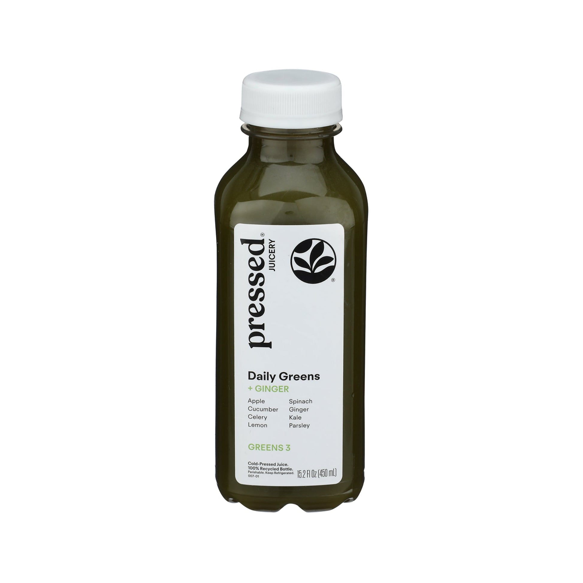 Wholesale Pressed Daily Greens with Ginger Juice 15.20oz- Bulk