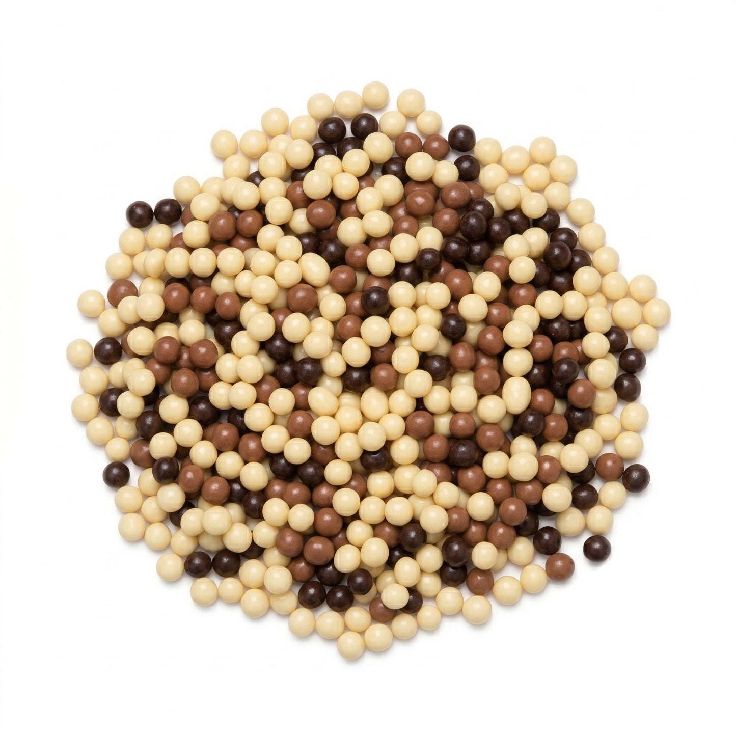 Wholesale Chocoa Crispy Pearls Dark, Milk, White Chocolate Mix- Bulk