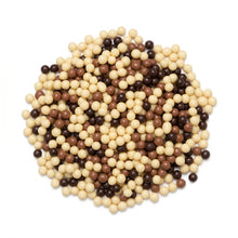 Wholesale Chocoa Crispy Pearls Dark, Milk, White Chocolate Mix- Bulk