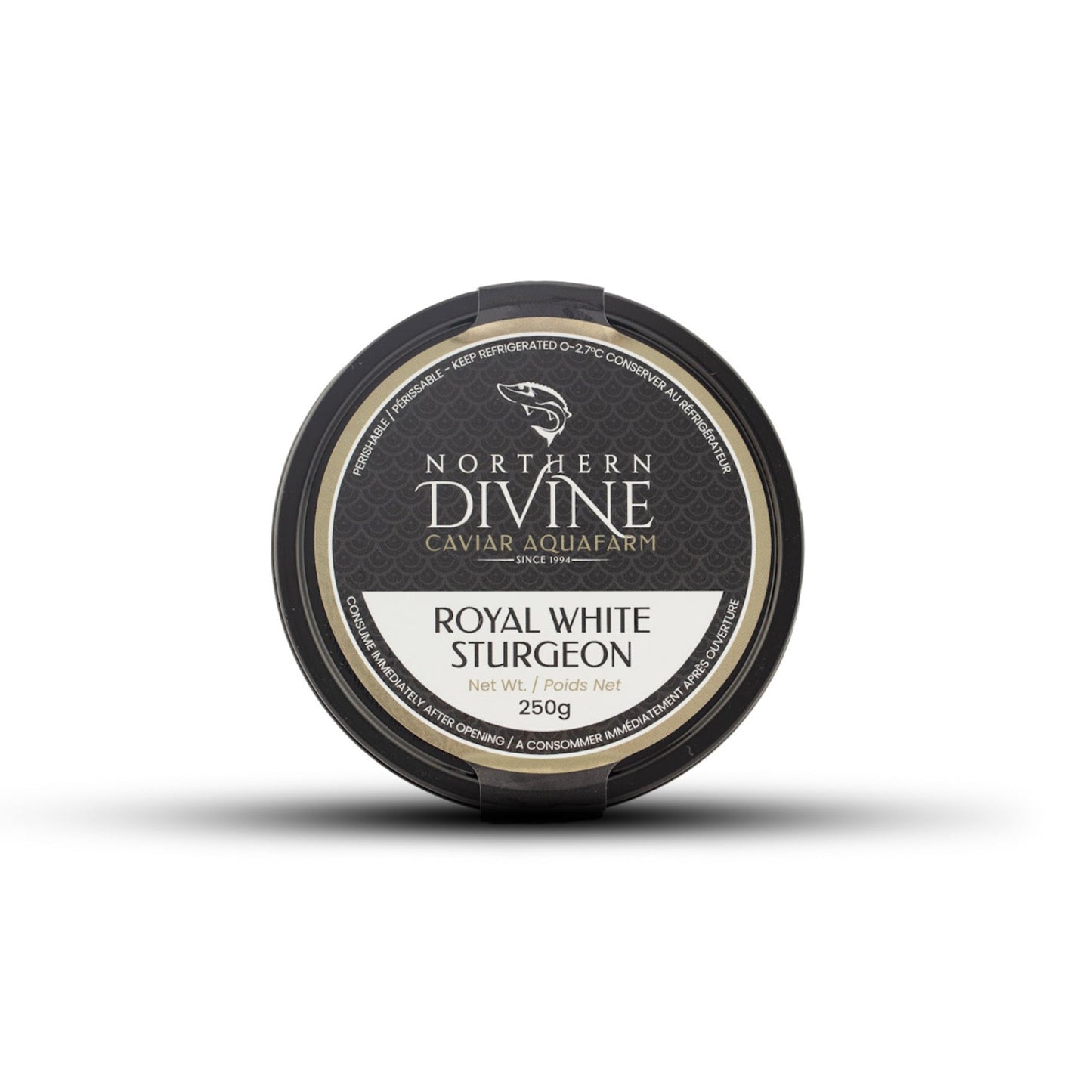 Wholesale Northern Divine White Sturgeon Caviar- Bulk
