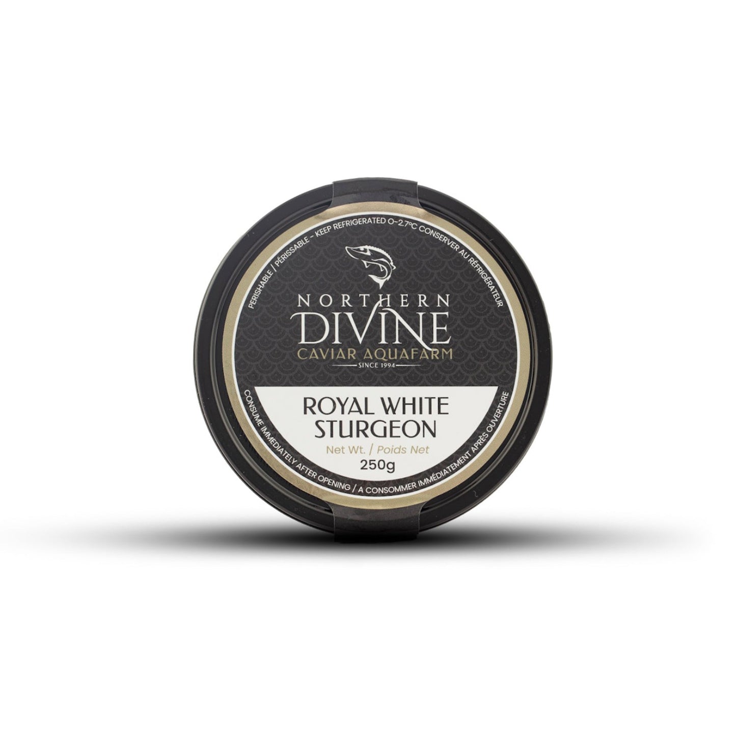 Wholesale Northern Divine White Sturgeon Caviar- Bulk