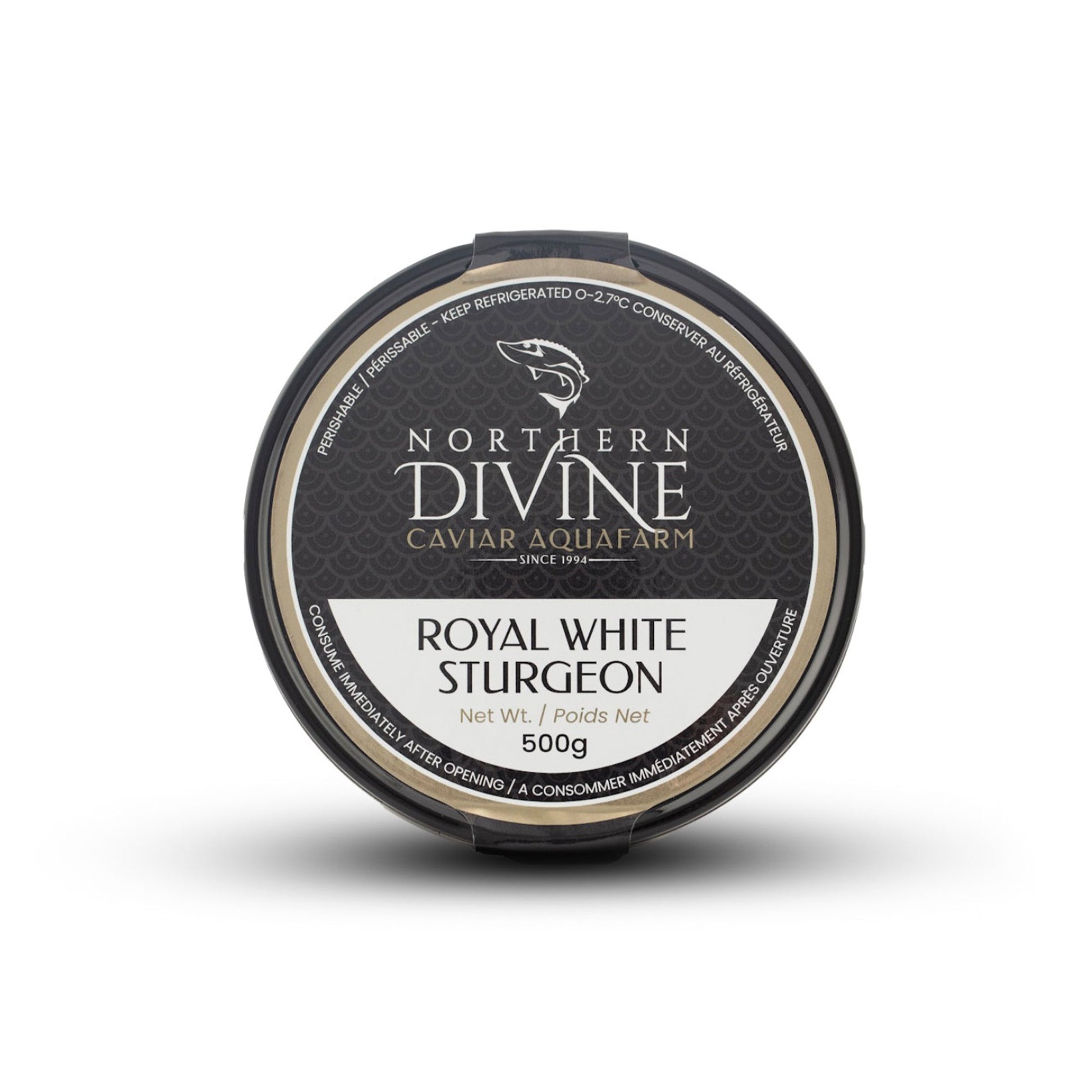 Wholesale Northern Divine White Sturgeon Caviar- Bulk