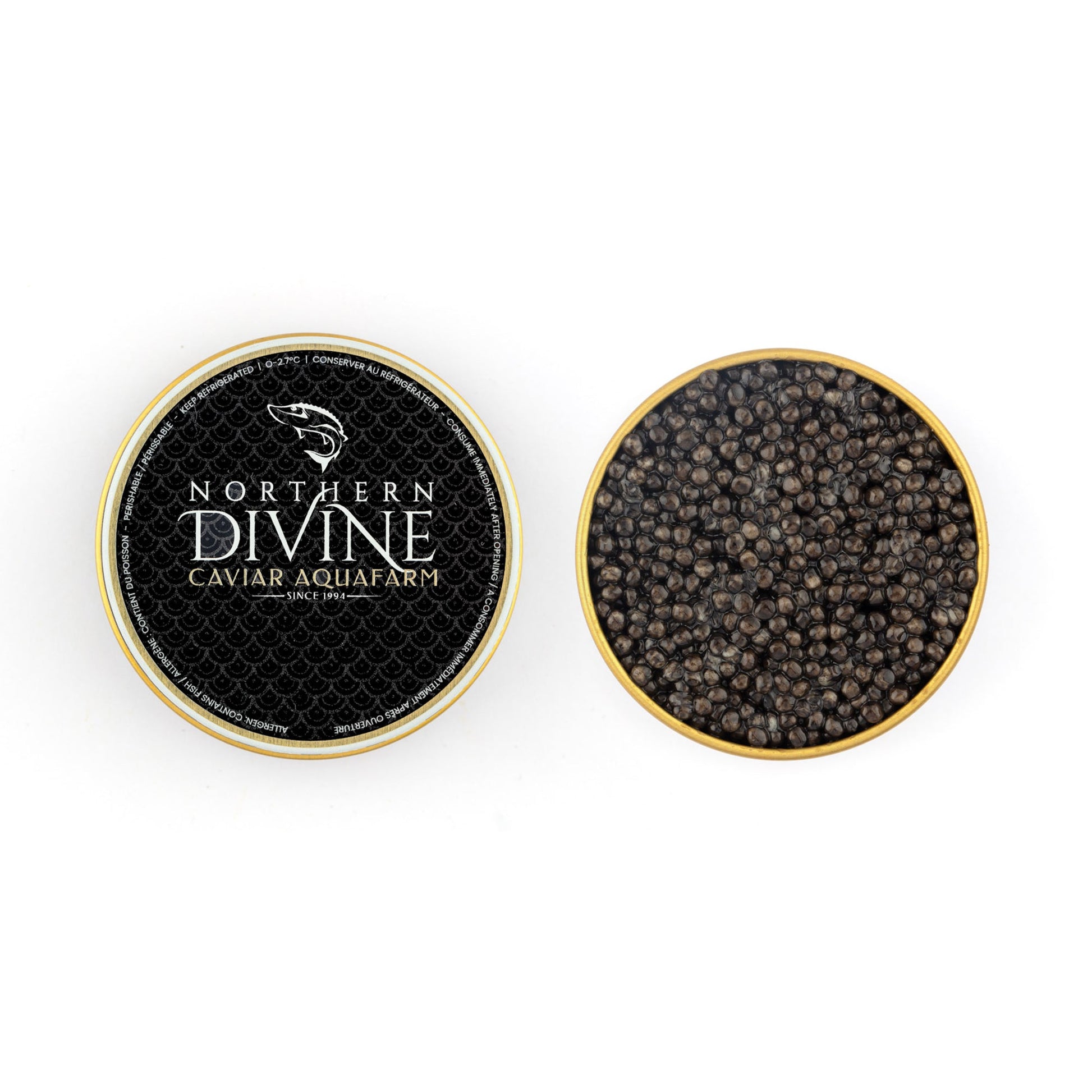 Wholesale Northern Divine White Sturgeon Caviar- Bulk