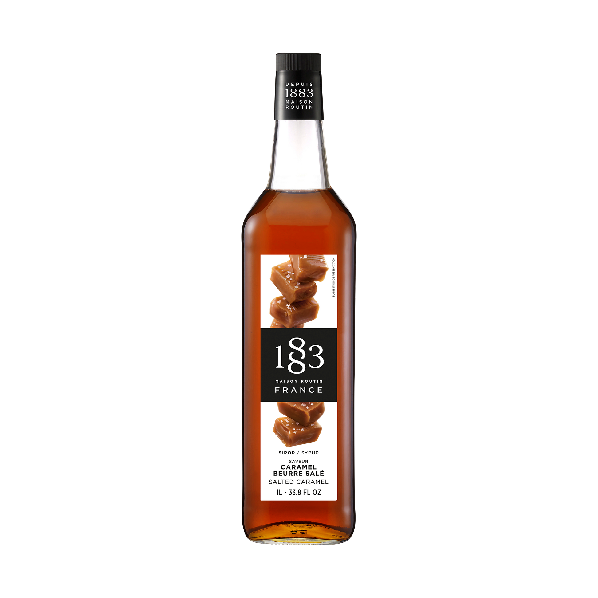 Wholesale 1883 Maison Routin Salted Caramel Syrup- Bulk