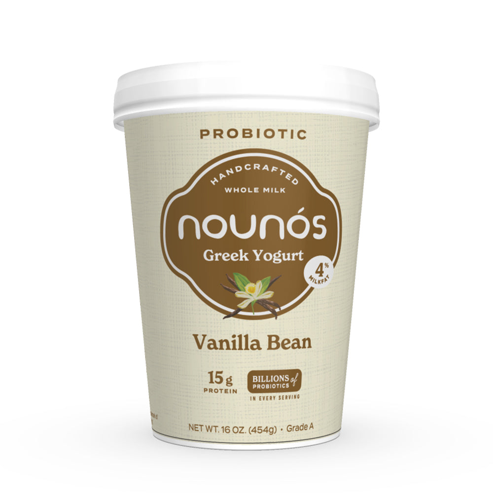 Wholesale Nounos Creamery Vanilla Greek Yogurt 16oz 16oz- Bulk