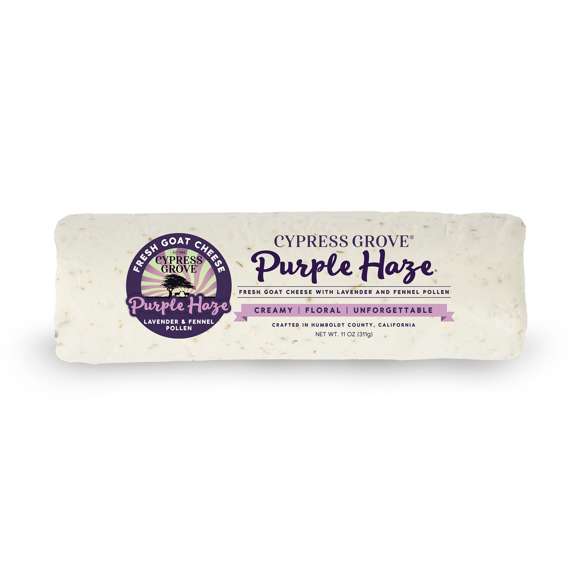 Wholesale Cypress Grove Purple Haze Goat Cheese Chef Log 11oz- Bulk