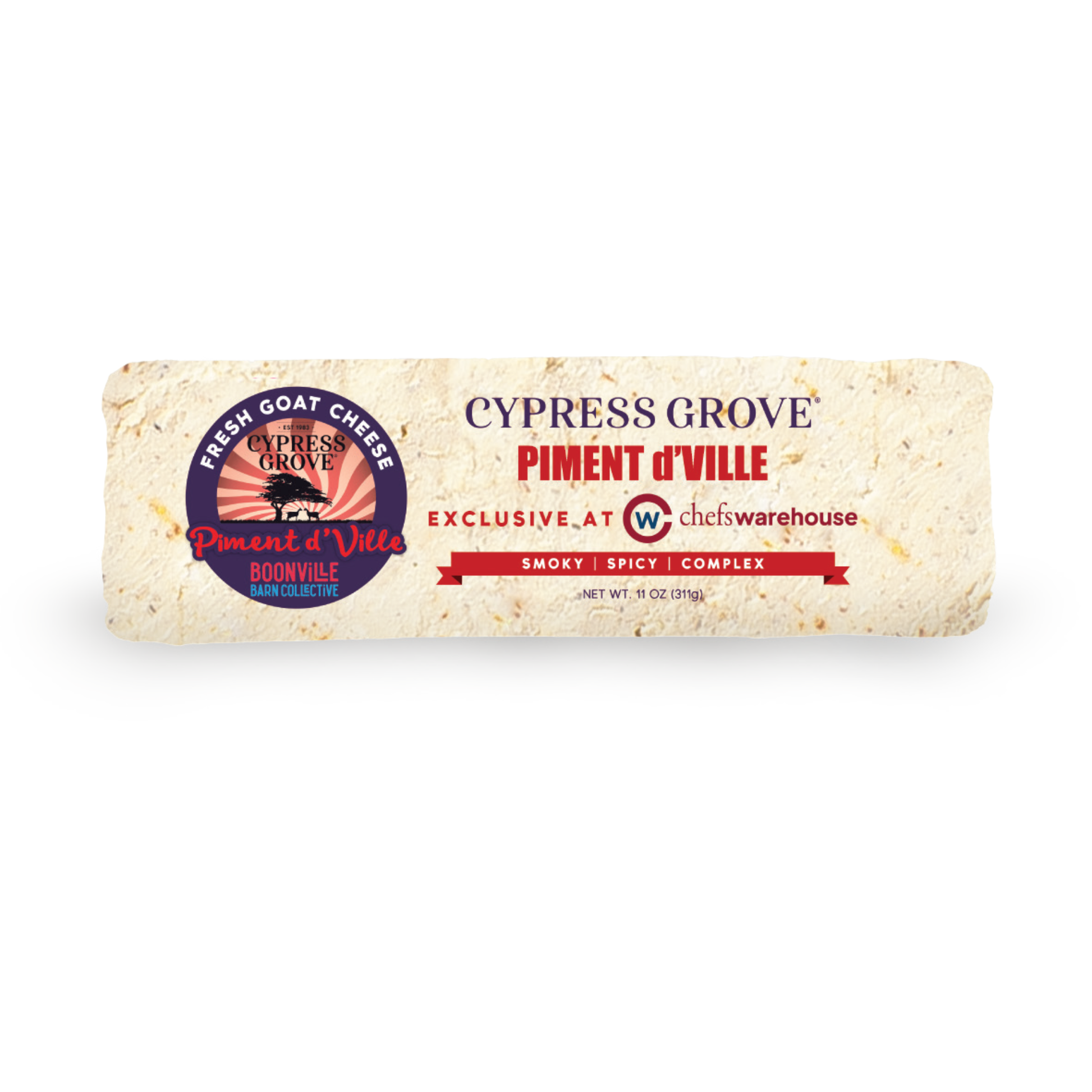 Wholesale Cypress Grove BoxNCase Select Fresh Chevre with Piment D'ville 11oz- Bulk