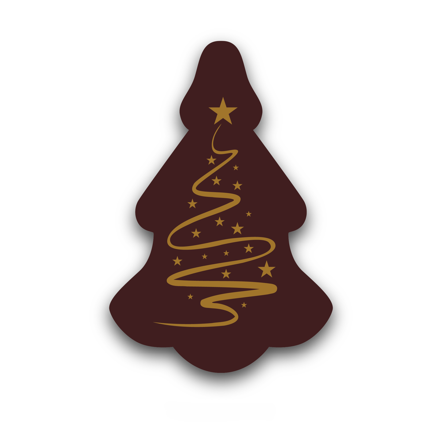 Wholesale Sweet Swiss Confections Gilded Christmas Tree Dark Chocolate Holiday Décor- Bulk