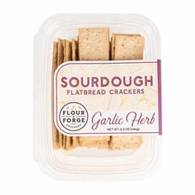 Wholesale Flour And Forge Garlic Herb Sourdough Flatbread Crackers 6.5 Oz- Bulk