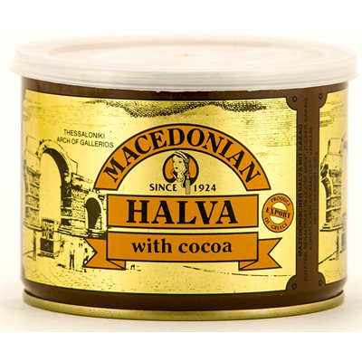 Wholesale Haitoglou Macedonian Cocoa Halva 500G Tin- Bulk