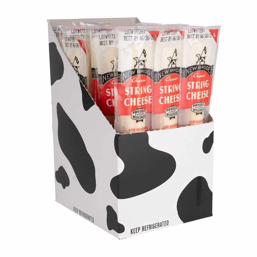 New Bridge Mozzarella String Cheese 1 Oz 24 ct