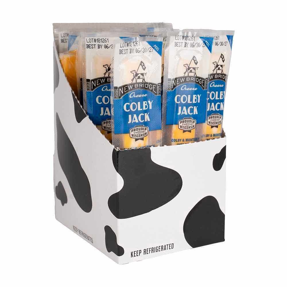 Wholesale New Bridge Colby Jack Stick 1 Oz 24 ct- Bulk
