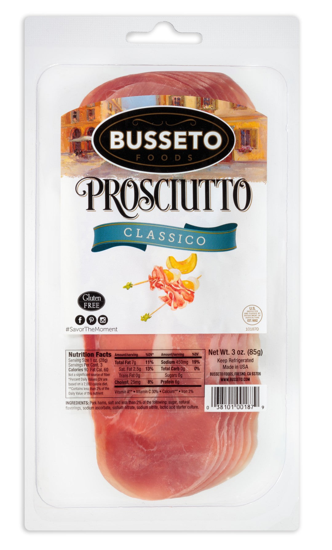 Wholesale Busseto Sliced Prosciutto- Bulk