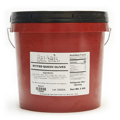 Wholesale BoxNCase Pitted Spanish Queen Olives 5kg- Bulk