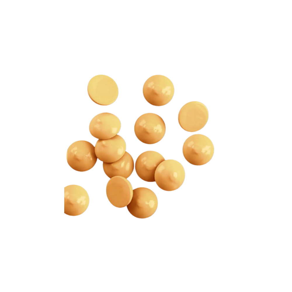 Wholesale Callebaut Each White Chocolate Callets With Caramel Taste- Bulk