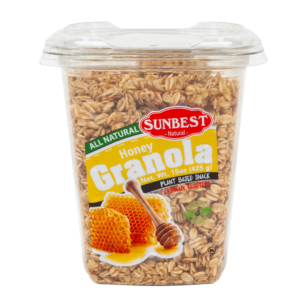 Wholesale Sunbest Honey All Natural Granola 15 Oz Tub- Bulk