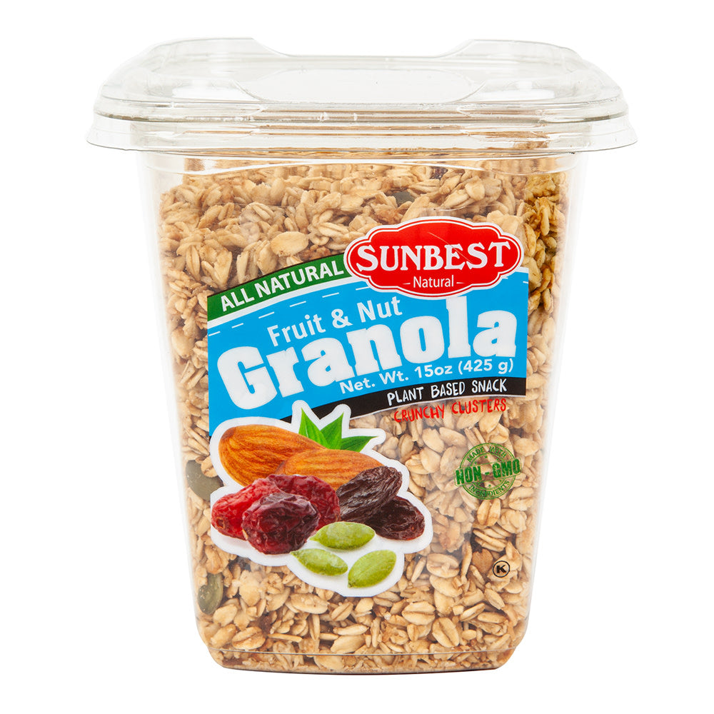 Wholesale Sunbest Fruit & Nut All Natural Granola 15 Oz Tub- Bulk