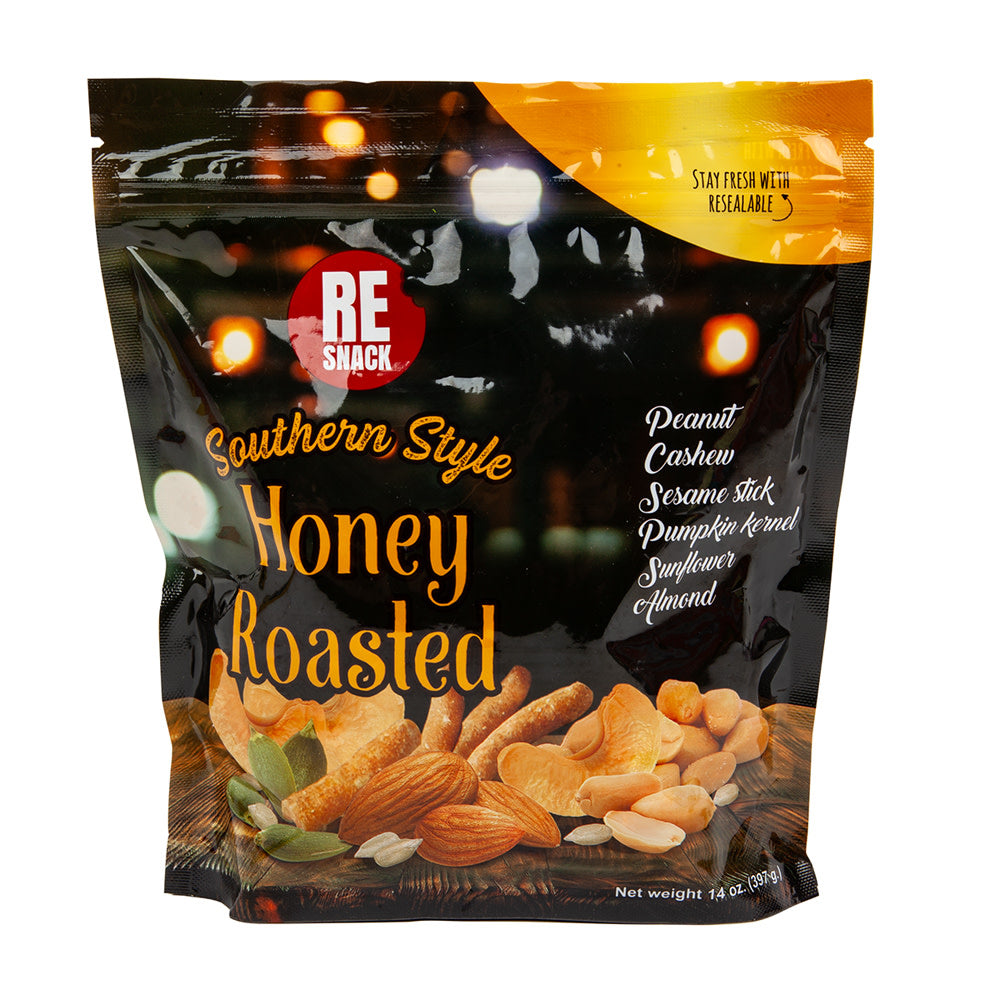 Wholesale Re Snack Southern Style Honey Roasted Bar Mix 14 Oz Pouch- Bulk