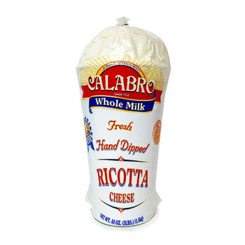 Wholesale Calabro Fresh Ricotta Cheese Cone 3lb- Bulk