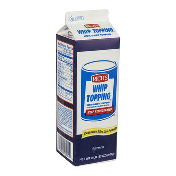 Wholesale Rich's Whip Topping Frozen 32oz- Bulk