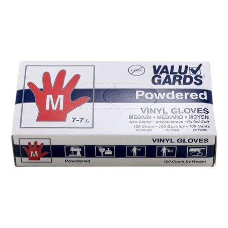 Wholesale Companions Each Gloves Vinyl Powdered Medium- Bulk
