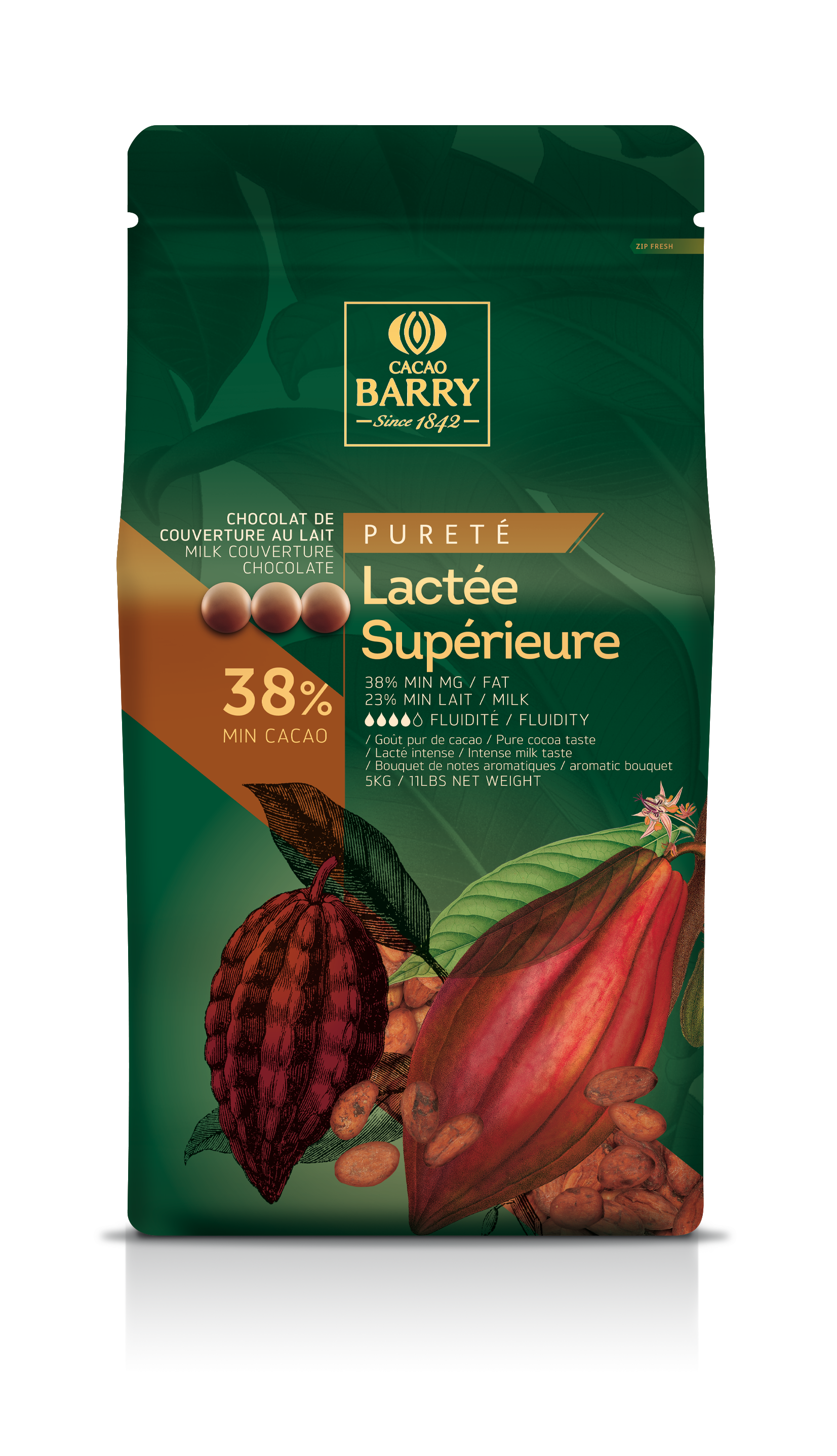 Wholesale Cacao Barry 38% Lactee Superieure Chocolate 5kg- Bulk