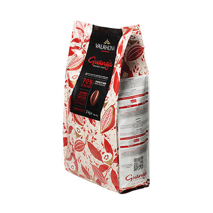 Wholesale Valrhona 70% Guanaja Dark Chocolate 3kg- Bulk