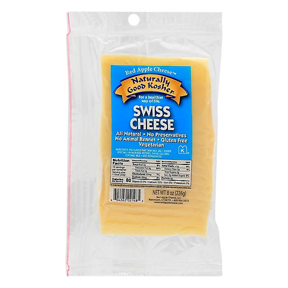 Wholesale Naturally Good Kosher Sliced Swiss- Bulk