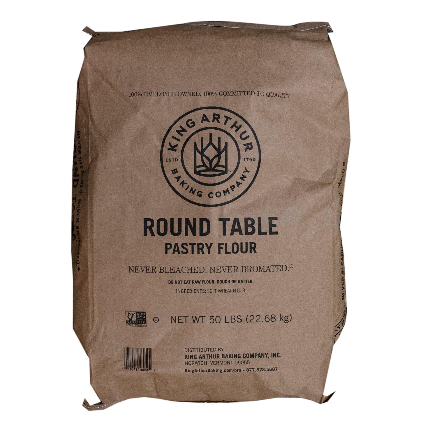 Wholesale King Arthur Baking Company Round Table Pastry Flour 50lb- Bulk