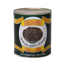 Wholesale Del Destino Sliced Black Ripe Spanish Olives- Bulk