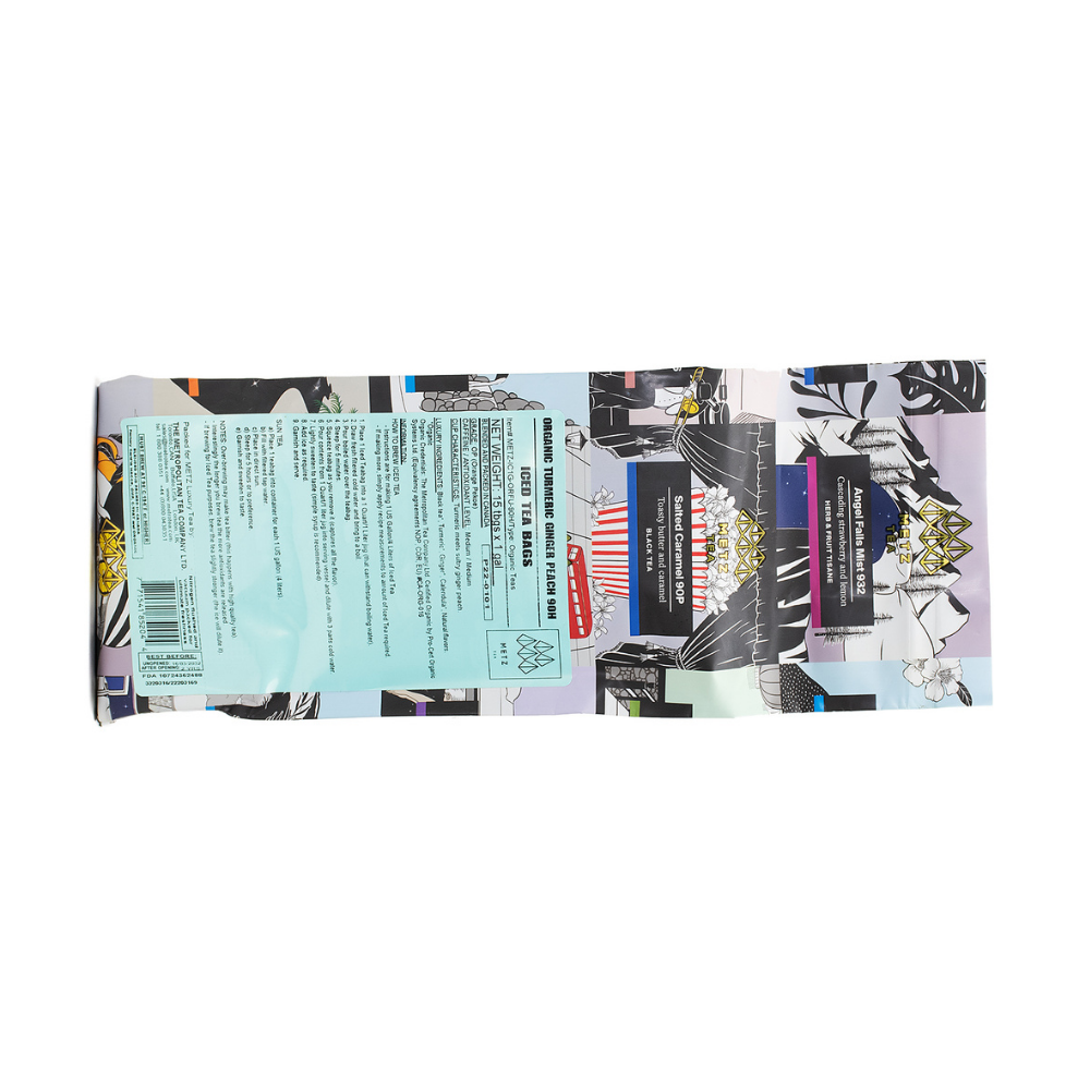 Wholesale Metz Tea Case Tumeric Ginger Peach Tea- Bulk