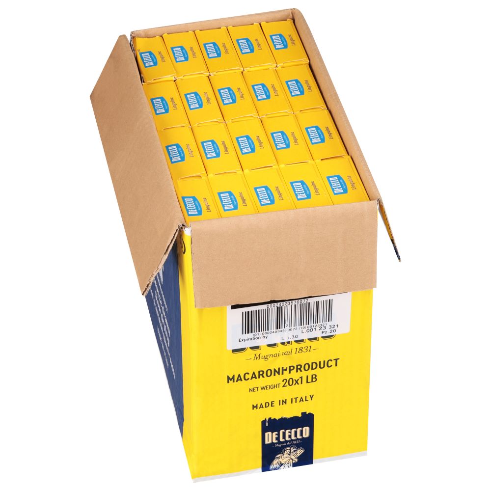 Wholesale De Cecco Dried Linguine Pasta 16oz- Bulk