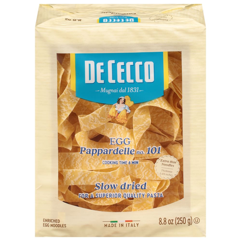 Wholesale De Cecco Dried Pappardelle Pasta 8.8oz- Bulk