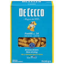 Wholesale De Cecco Dried Fusilli Pasta 5lb- Bulk