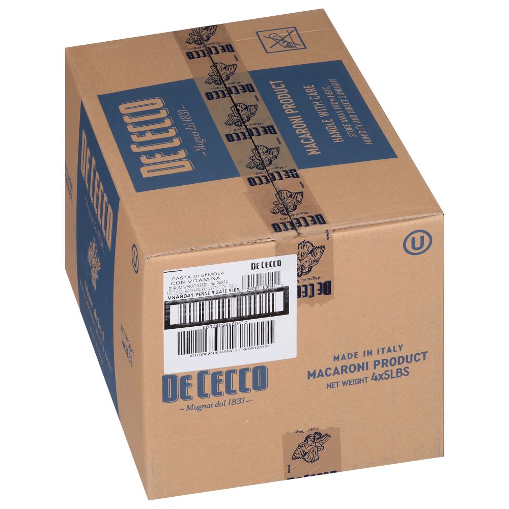 Wholesale De Cecco Dried Penne Rigate Pasta 5lb- Bulk