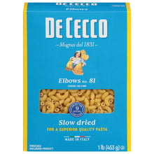 Wholesale De Cecco Dried Elbow Pasta 1lb- Bulk