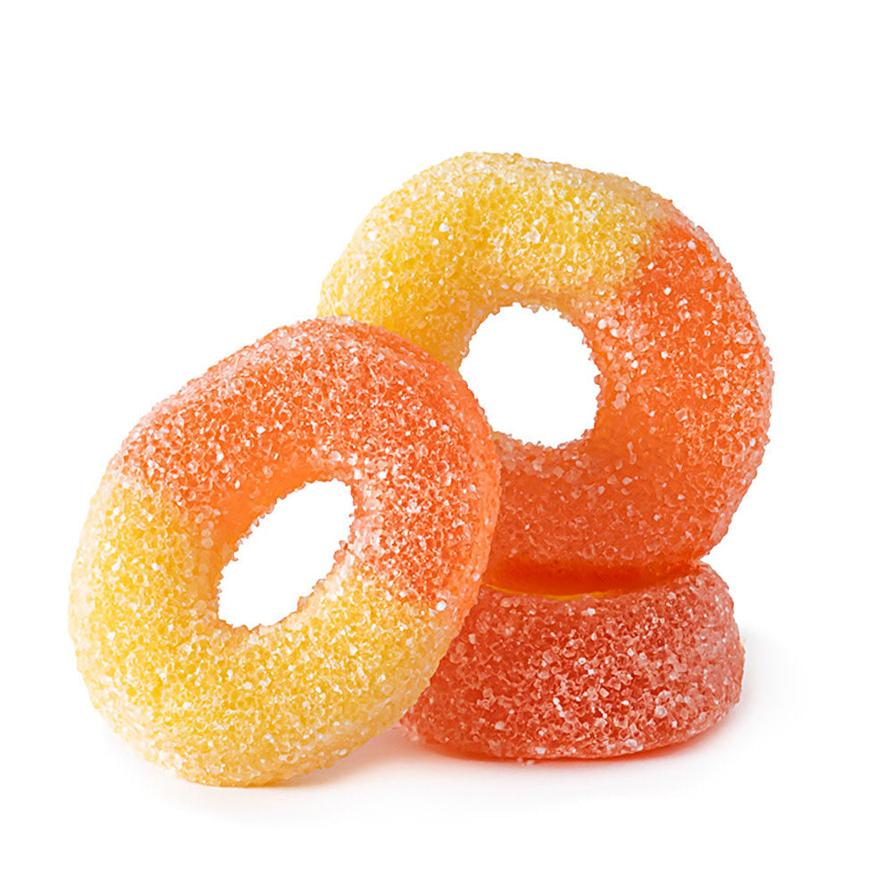 Wholesale Müttenberg Candy Gummy Rings Peach- Bulk