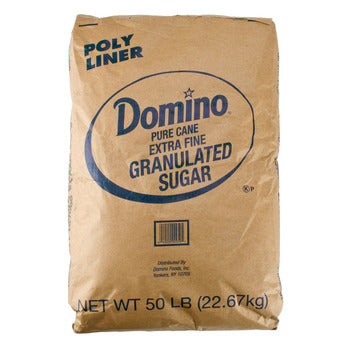 Wholesale Domino Extra Fine Granulated Cane Sugar 50lb- Bulk