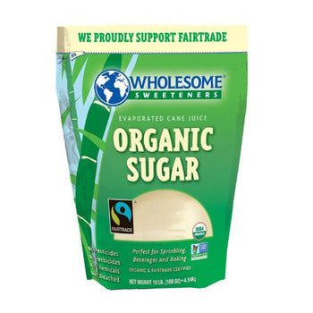Wholesale Wholesome Sweeteners Organic Golden Cane Sugar 25lb- Bulk