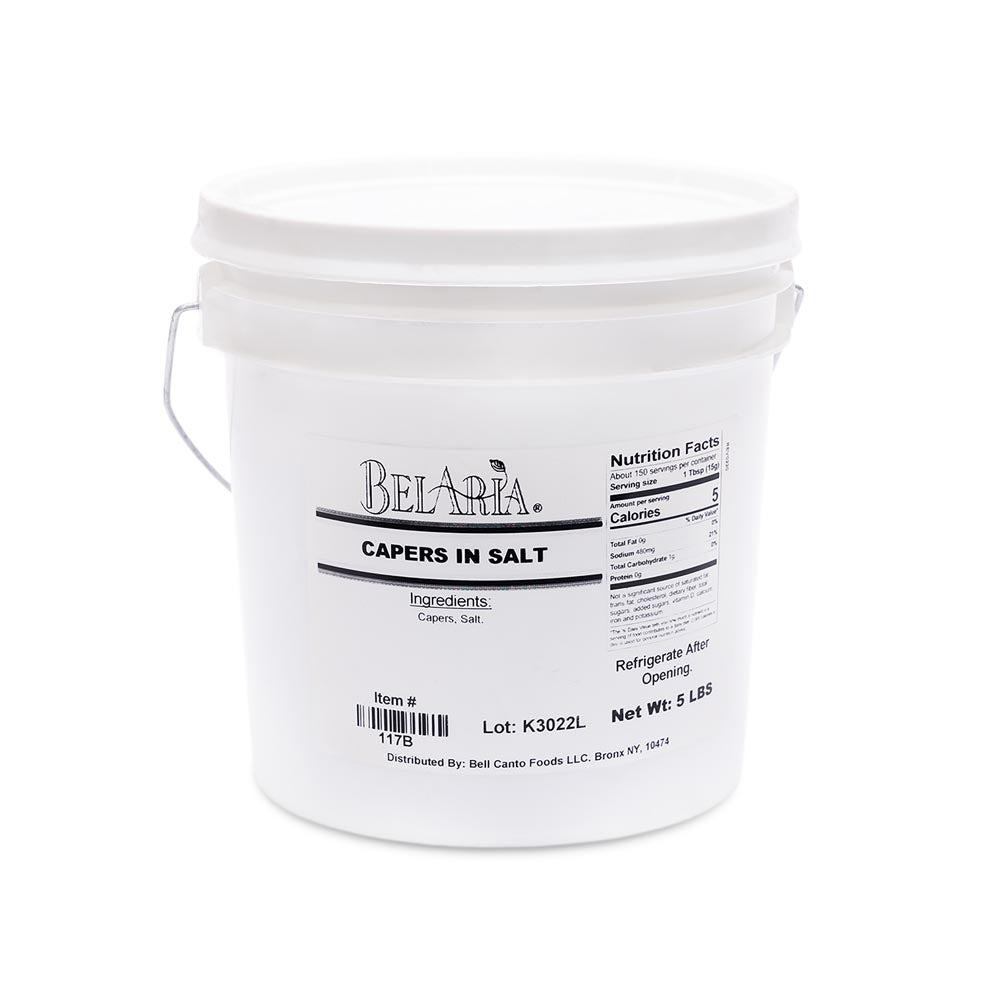 Wholesale BoxNCase Capers in Salt 5lb- Bulk