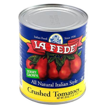Wholesale La Fede Case Jersey Crushed Tomatoes- Bulk