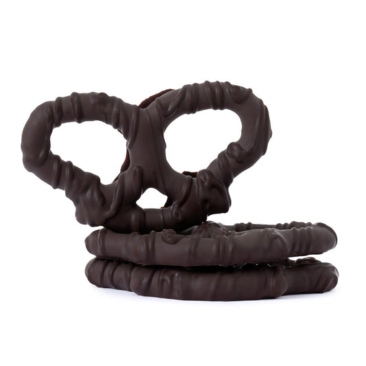 Wholesale BoxNCase 3 Ring Dark Chocolate Pretzel- Bulk