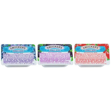 Wholesale Smuckers Case Sugar Free Assorted Jam Cups- Bulk