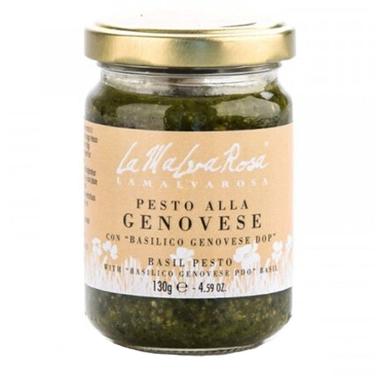 Wholesale La Malva Rosa Basil Pesto 130G- Bulk