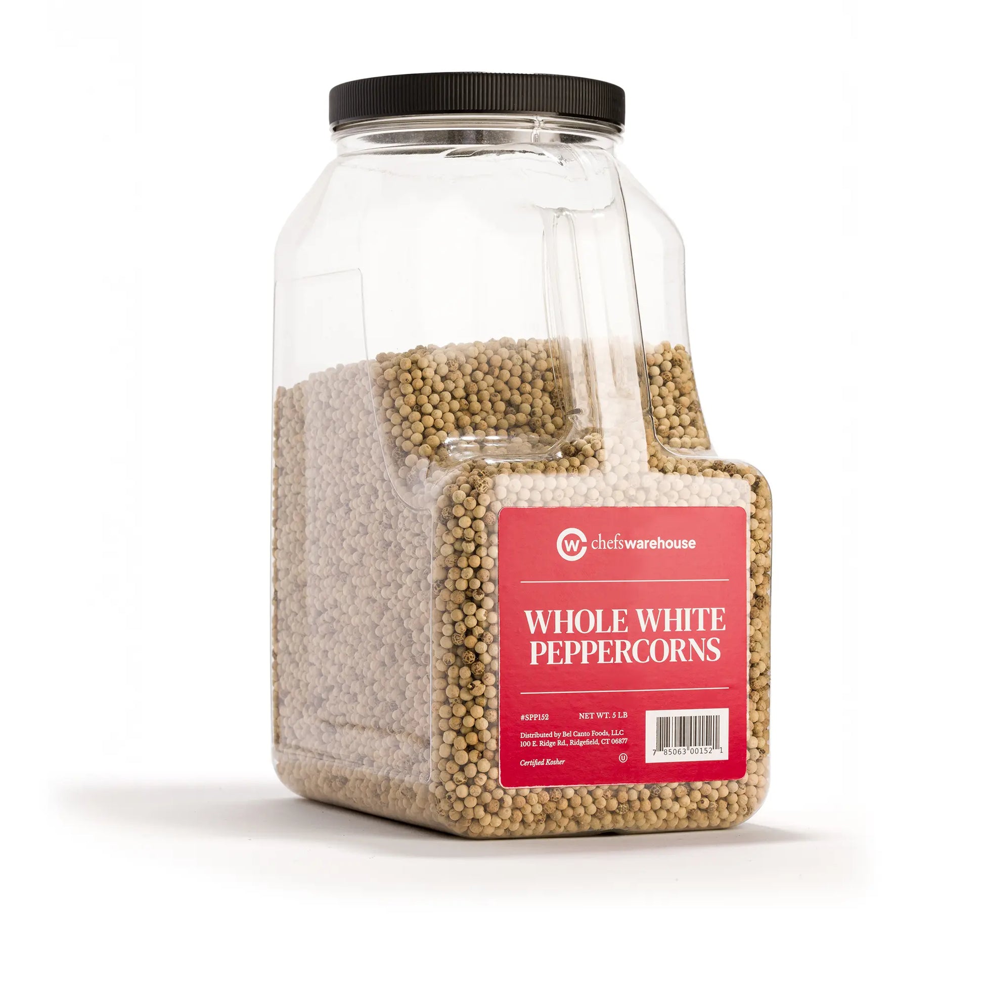 Wholesale BoxNCase Whole White Pepper 5lb- Bulk