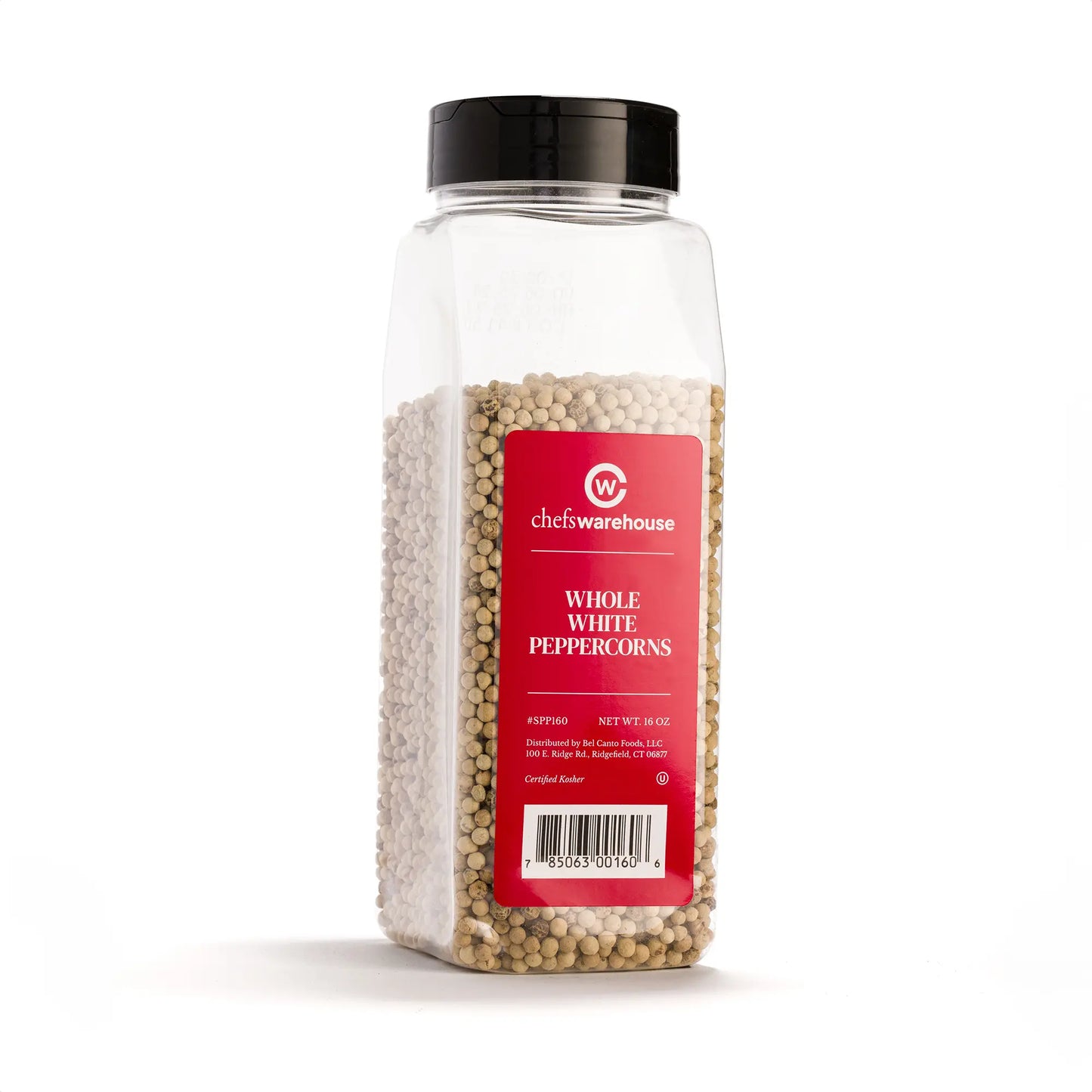 Wholesale BoxNCase Whole White Pepper 16oz- Bulk