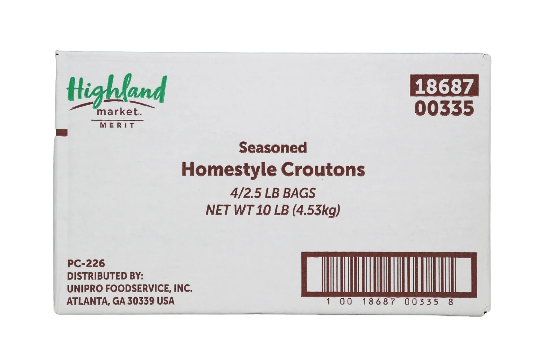 Wholesale Highland Mkt Case Homestyle Seasoned Croutons- Bulk