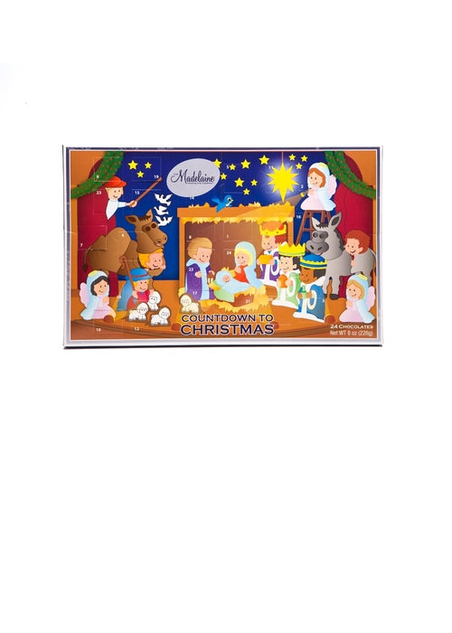 Wholesale Madelaine Chocolate 8 Oz. Christmas Pageant Countdown Calendar- Bulk