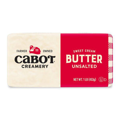 Wholesale Cabot Butter Quarters Unsalted- Bulk