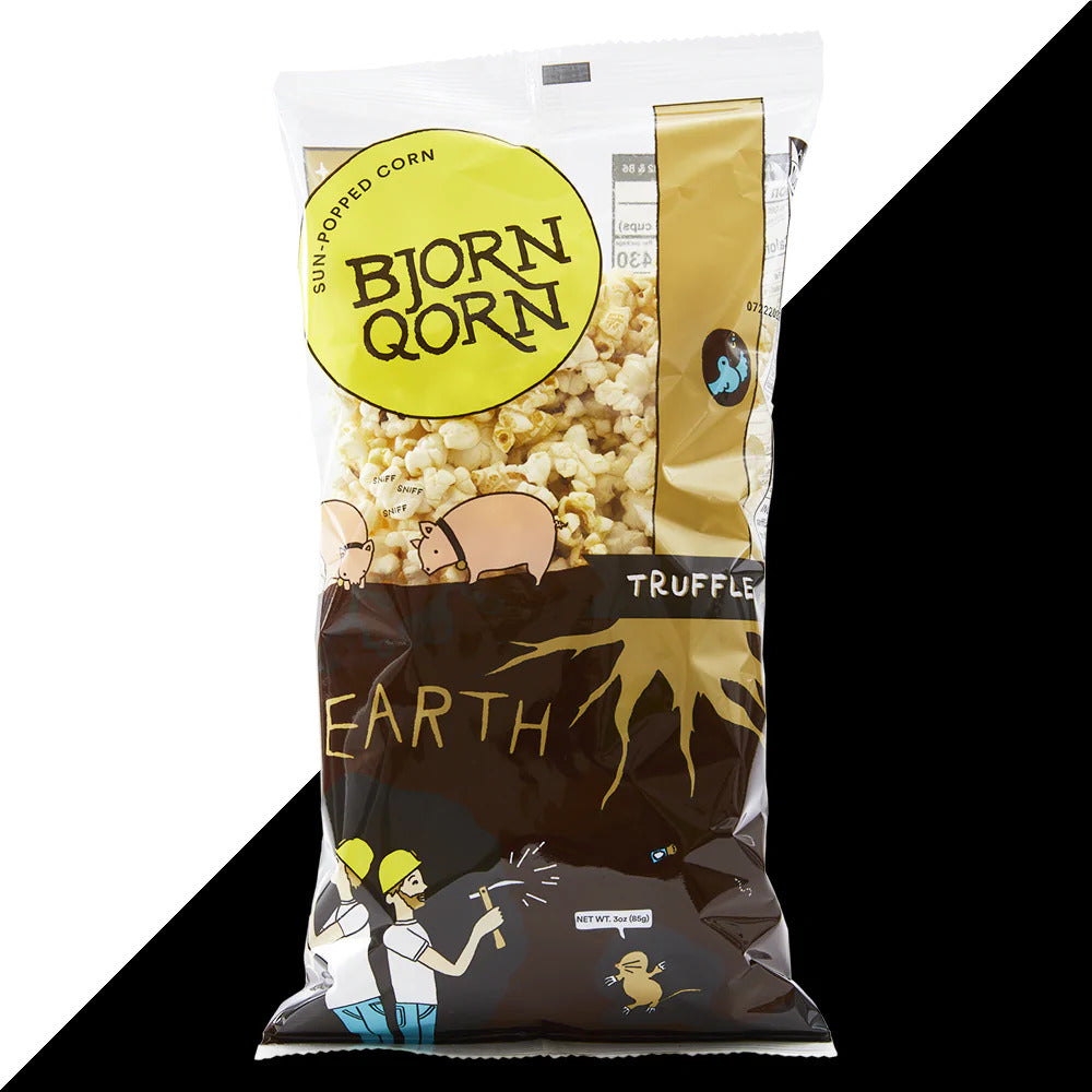 Wholesale Bjorn Qorn Case Truffle Flavored Popcorn- Bulk